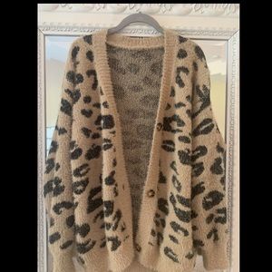 Fuzzy Cheetah Cardigan
